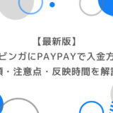 【最新版】ブビンガにPayPayで入金する方法｜手順・注意点・反映時間を徹底解説！