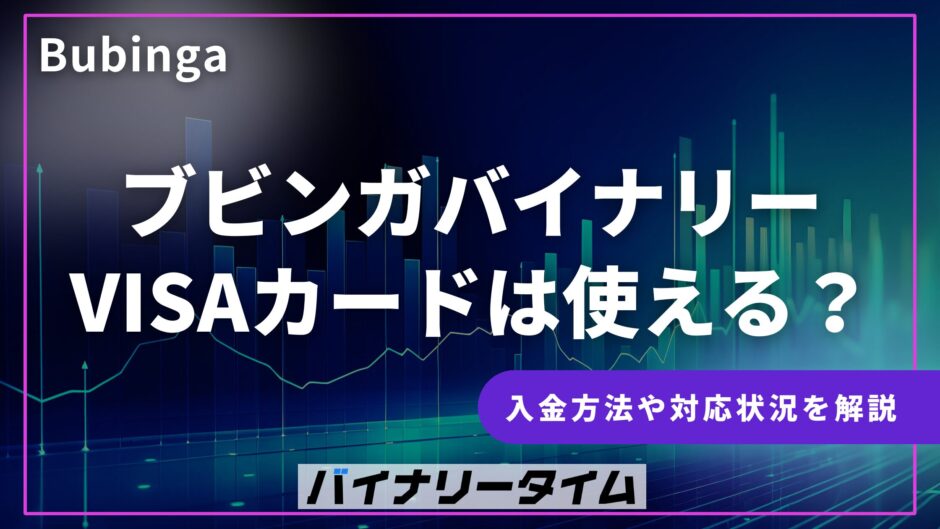 ブビンガバイナリー VISAカードは使える？