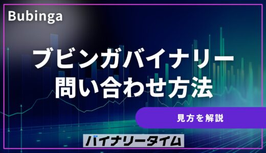 ブビンガバイナリーでサポートに問い合わせる方法を解説