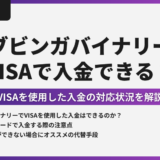 ブビンガバイナリーはVISAで入金